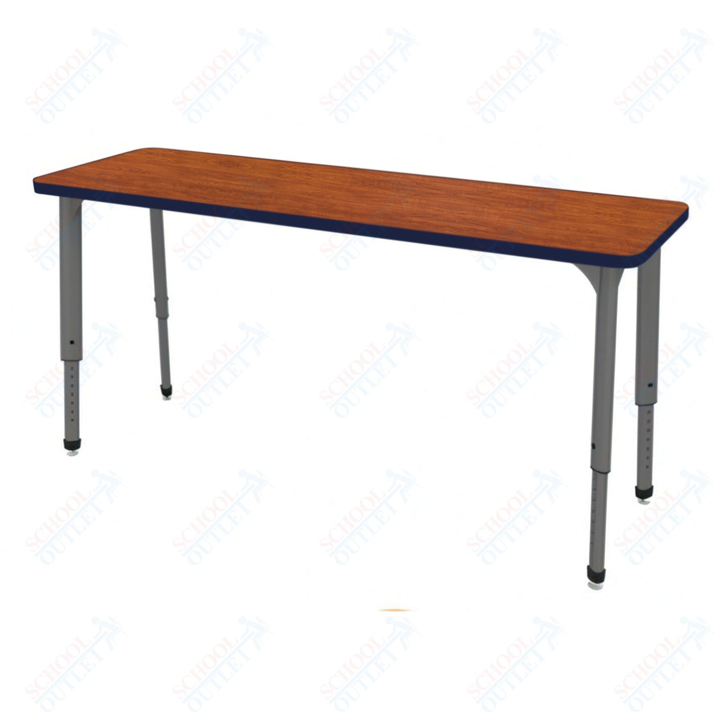 Marco Apex Series Rectangle Collaborative Student Desk 20" x 60" Adjustable Height 21"-30" (38-2222-MA)