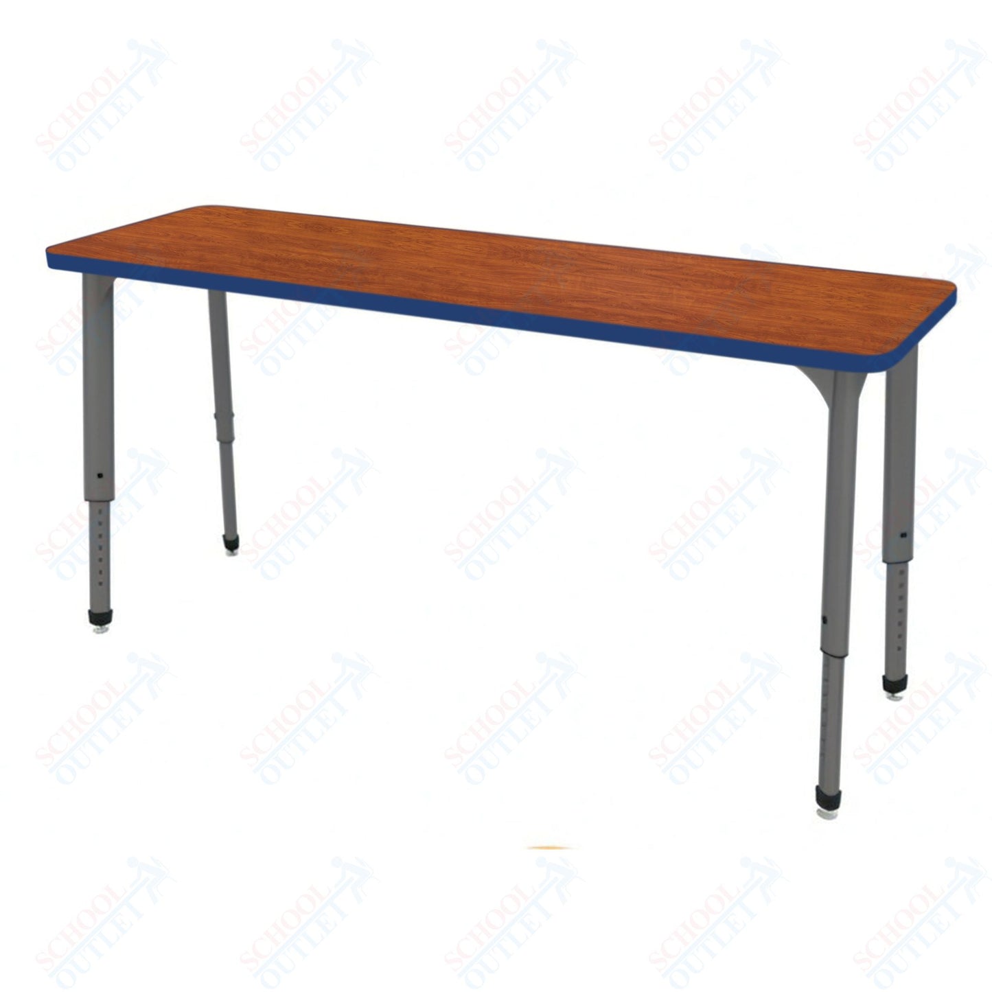 Marco Apex Series Rectangle Collaborative Student Desk 20" x 60" Adjustable Height 21"-30" (38-2222-MA)