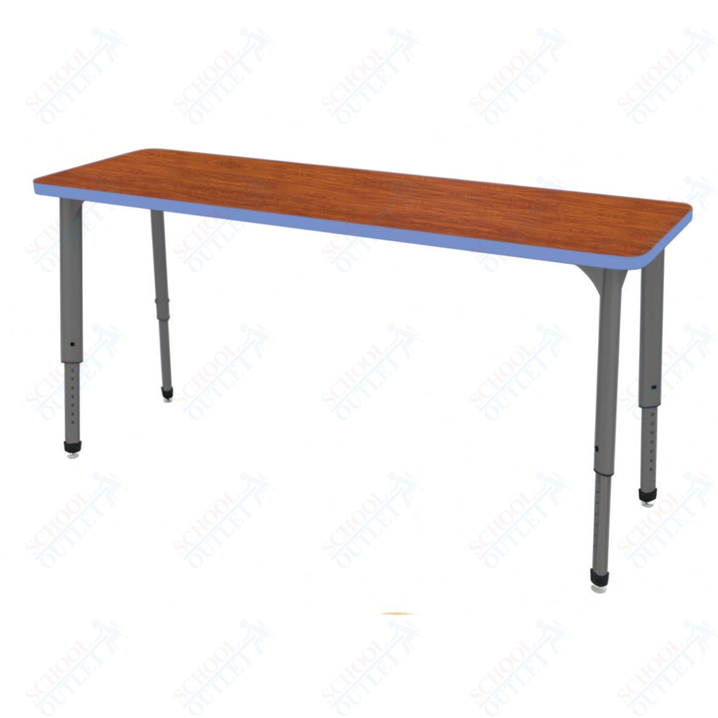 Marco Apex Series Rectangle Collaborative Student Desk 20" x 60" Adjustable Height 21"-30" (38-2222-MA)
