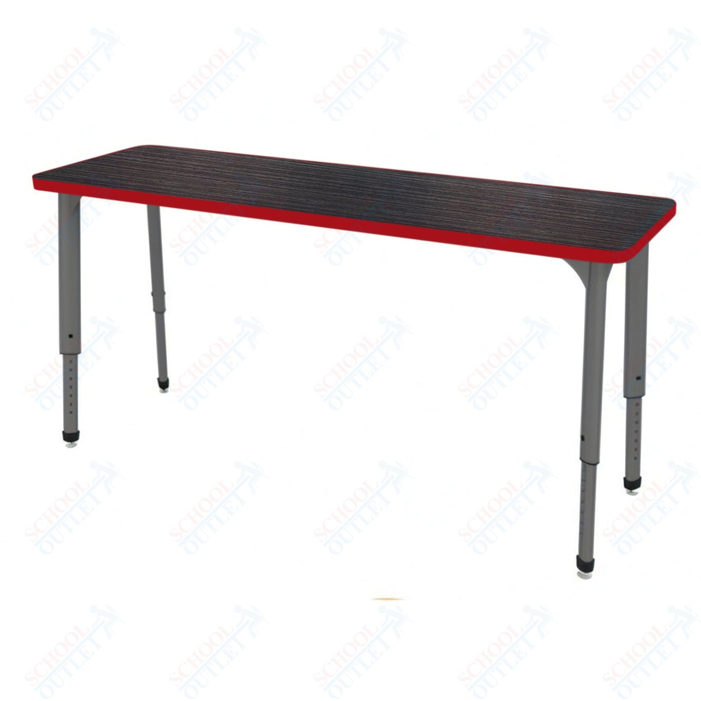 Marco Apex Series Rectangle Collaborative Student Desk 20" x 60" Adjustable Height 21"-30" (38-2222-MA)