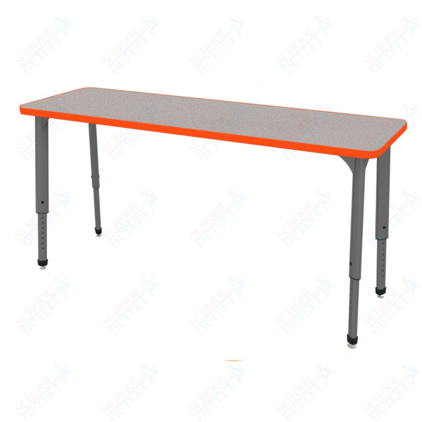 Marco Apex Series Rectangle Collaborative Student Desk 20" x 60" Adjustable Height 21"-30" (38-2222-MA)
