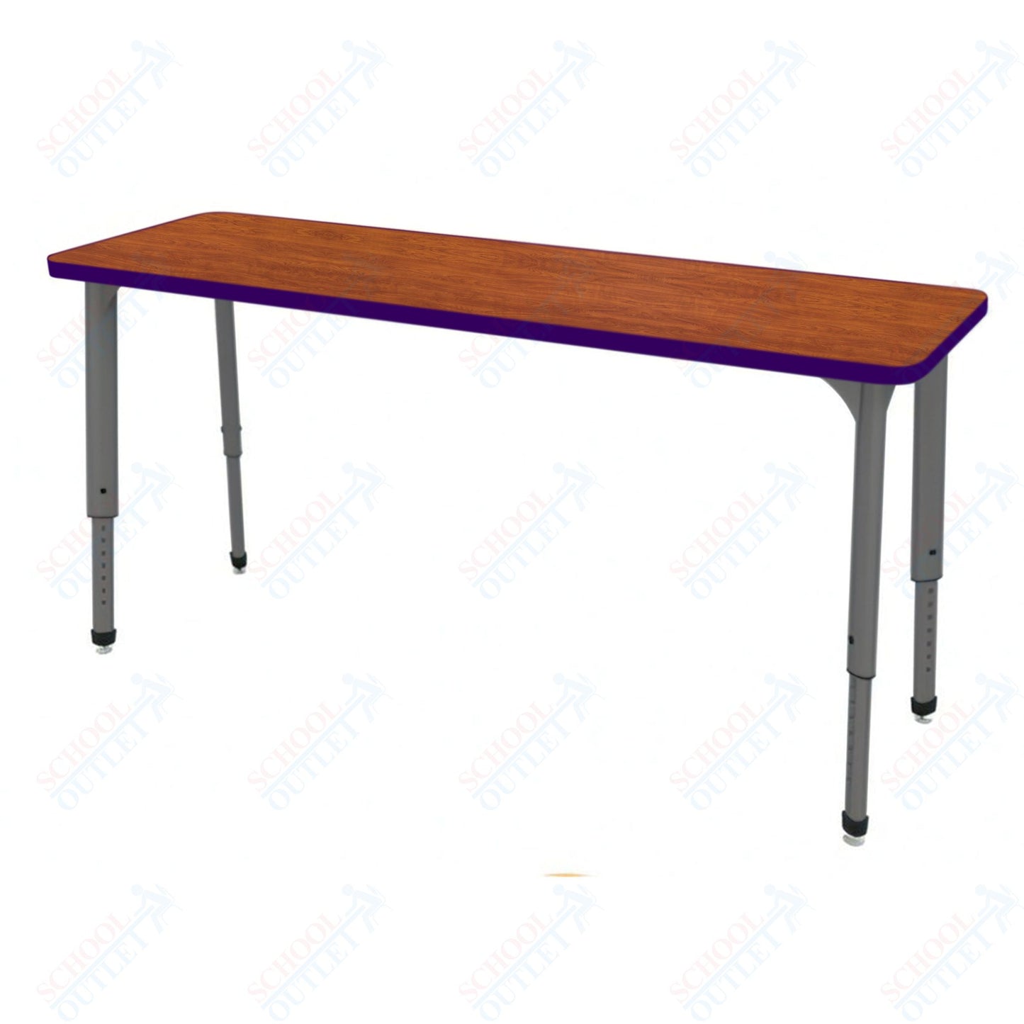 Marco Apex Series Rectangle Collaborative Student Desk 20" x 60" Adjustable Height 21"-30" (38-2222-MA)