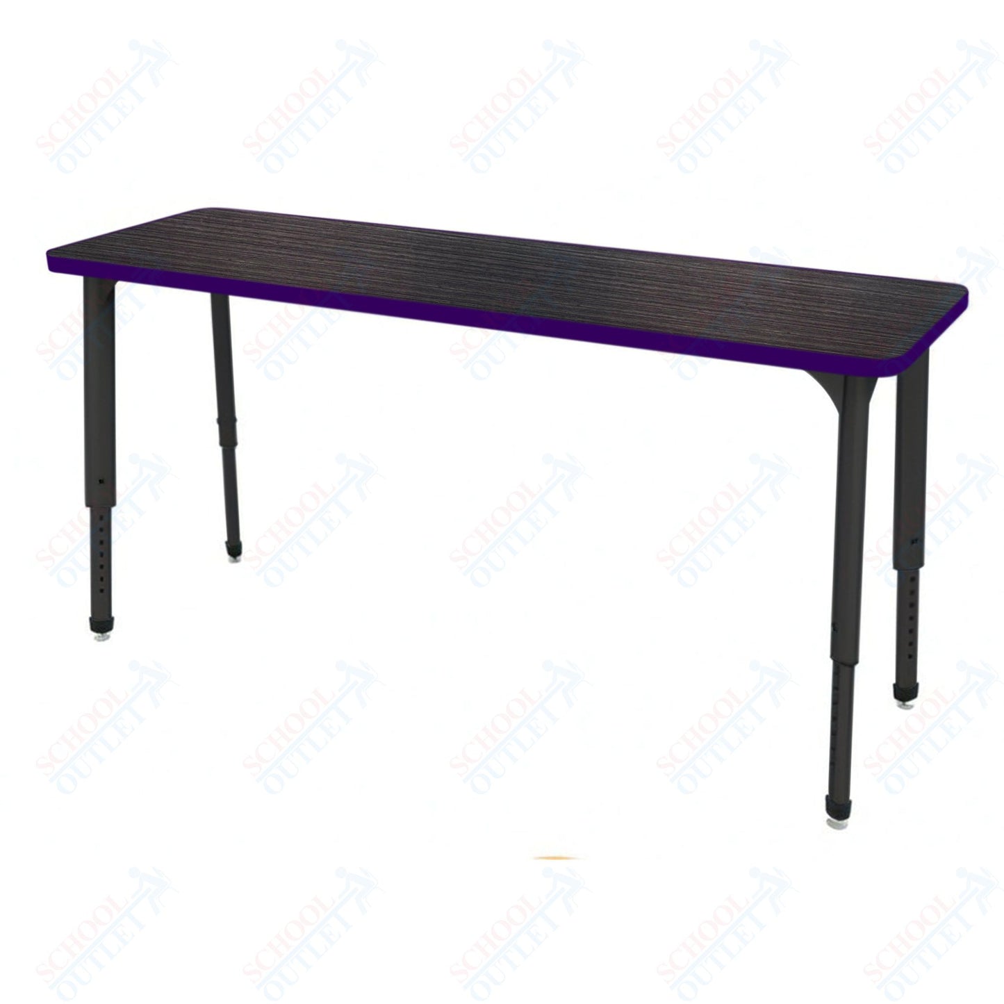 Marco Apex Series Rectangle Collaborative Student Desk 20" x 60" Adjustable Height 21"-30" (38-2222-MA)