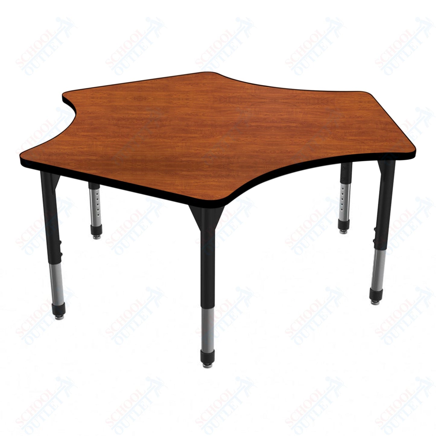Marco Apex Series Delta Preschool Activity Table 60" x 60" Height Adjustable Legs 17"-24" (38-2251-MB)