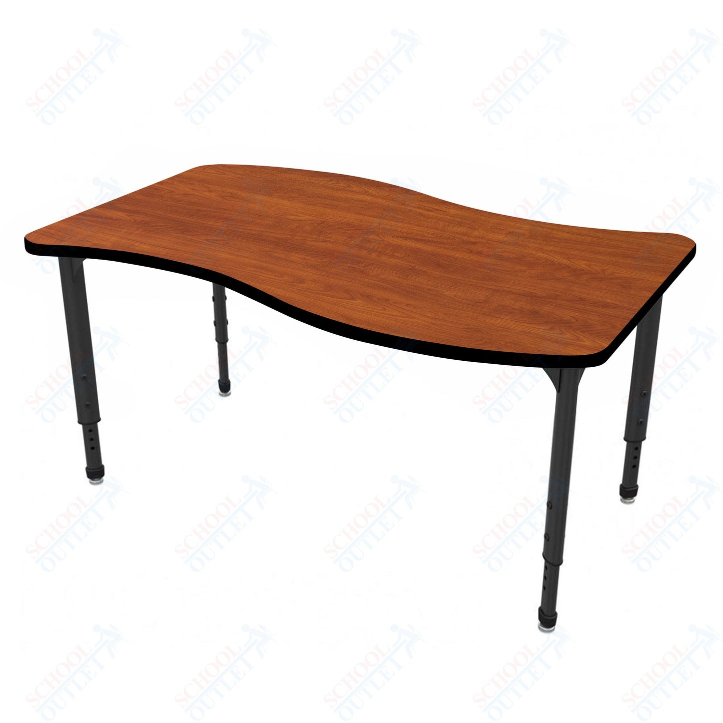 Marco Apex Series Wave School Activity Table 24" x 60" Adjustable Height 21"-30" (38-2257-MA)