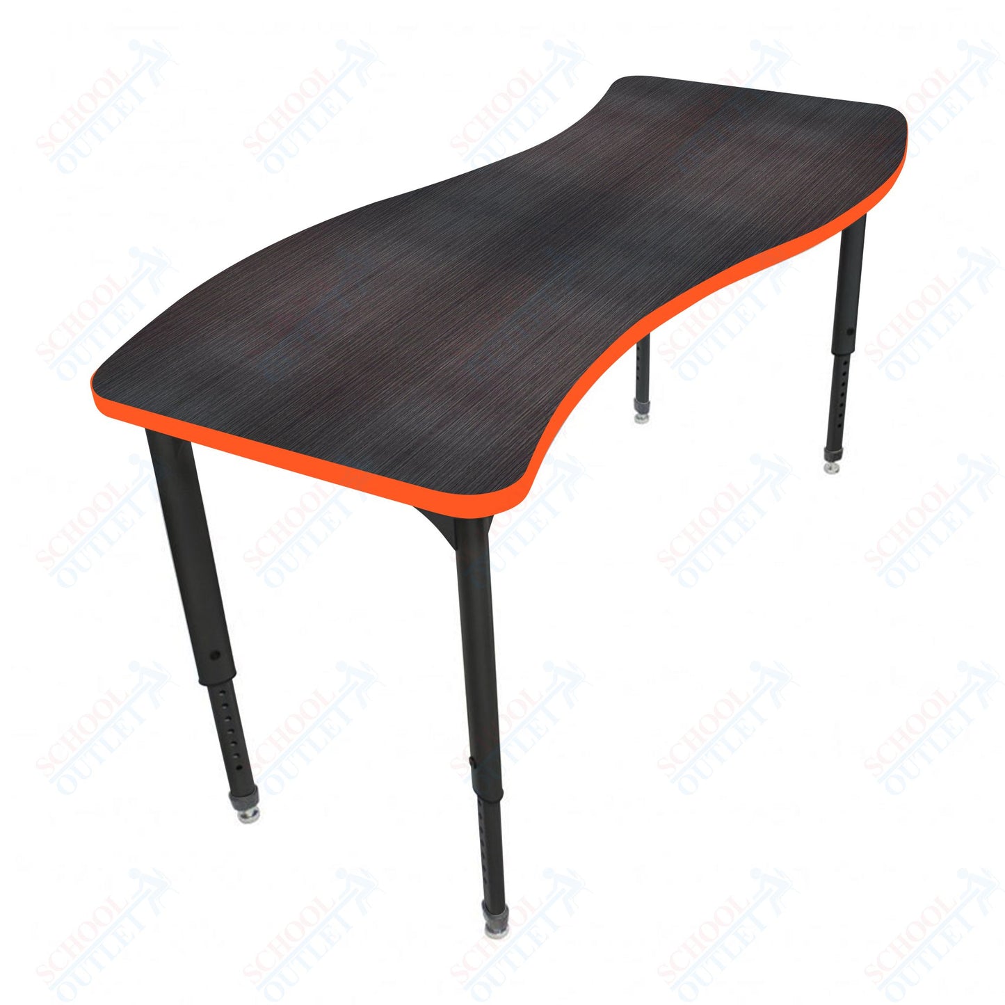 Marco Apex Series Wave School Activity Table 30" x 54" Adjustable Height 21"-30" (38-2258-MA)
