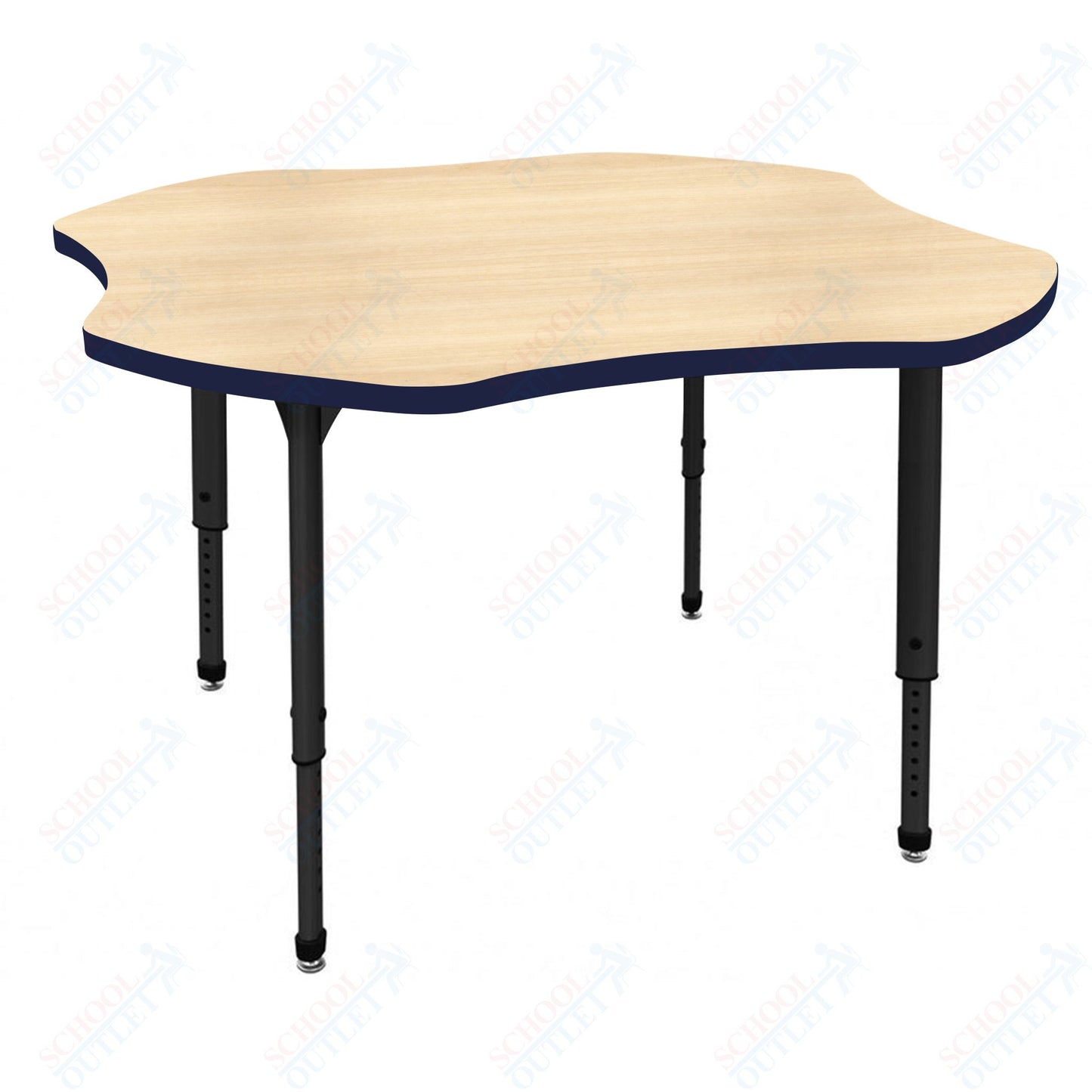 Marco Apex Series 48" Clover School Activity Table Adjustable Height 21"-30" (38-2265-MA)