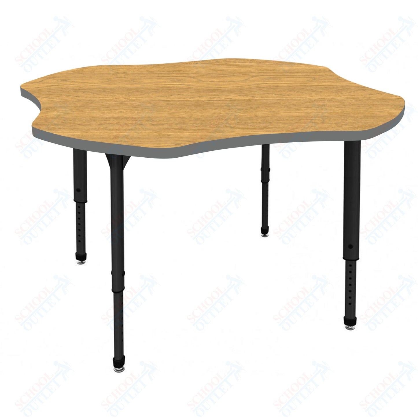 Marco Apex Series 48" Clover School Activity Table Adjustable Height 21"-30" (38-2265-MA)