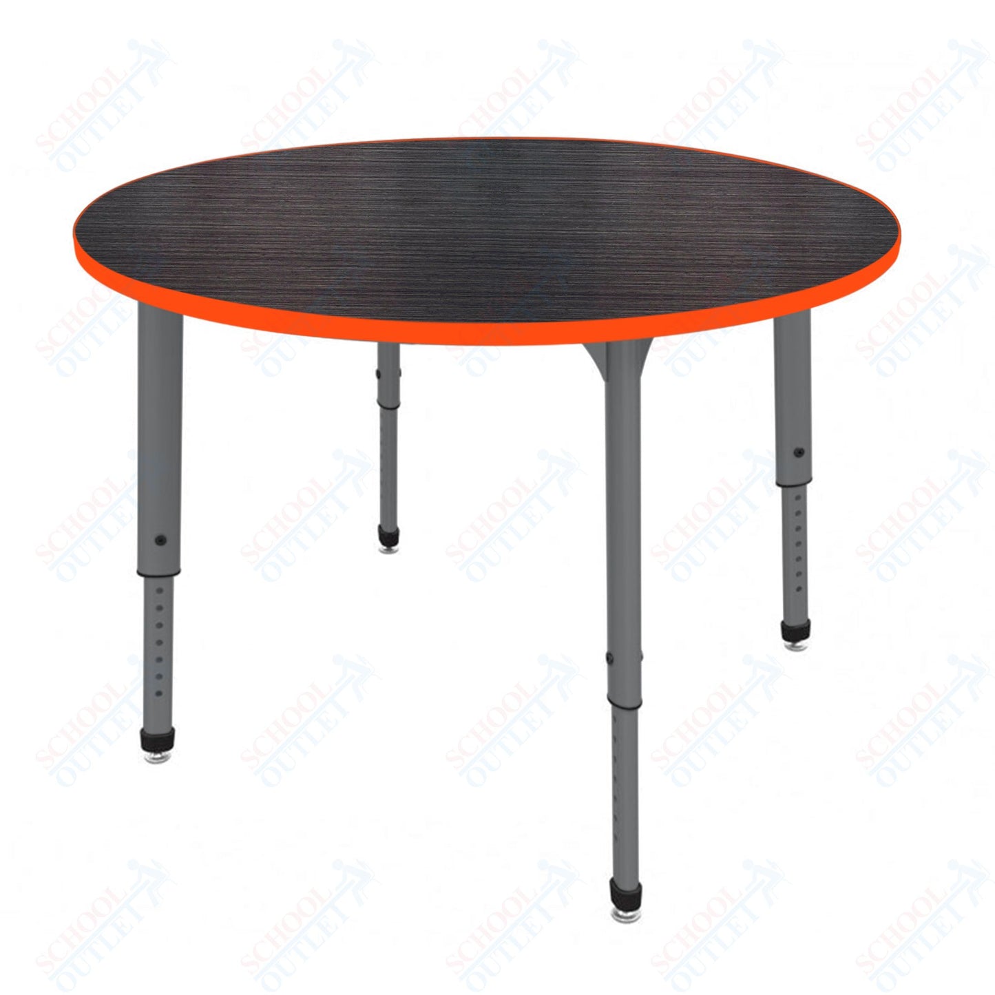 Marco Apex Series 48" Round Preschool Activity Table Height Adjustable Legs 17"-24" (38-2266-MB)