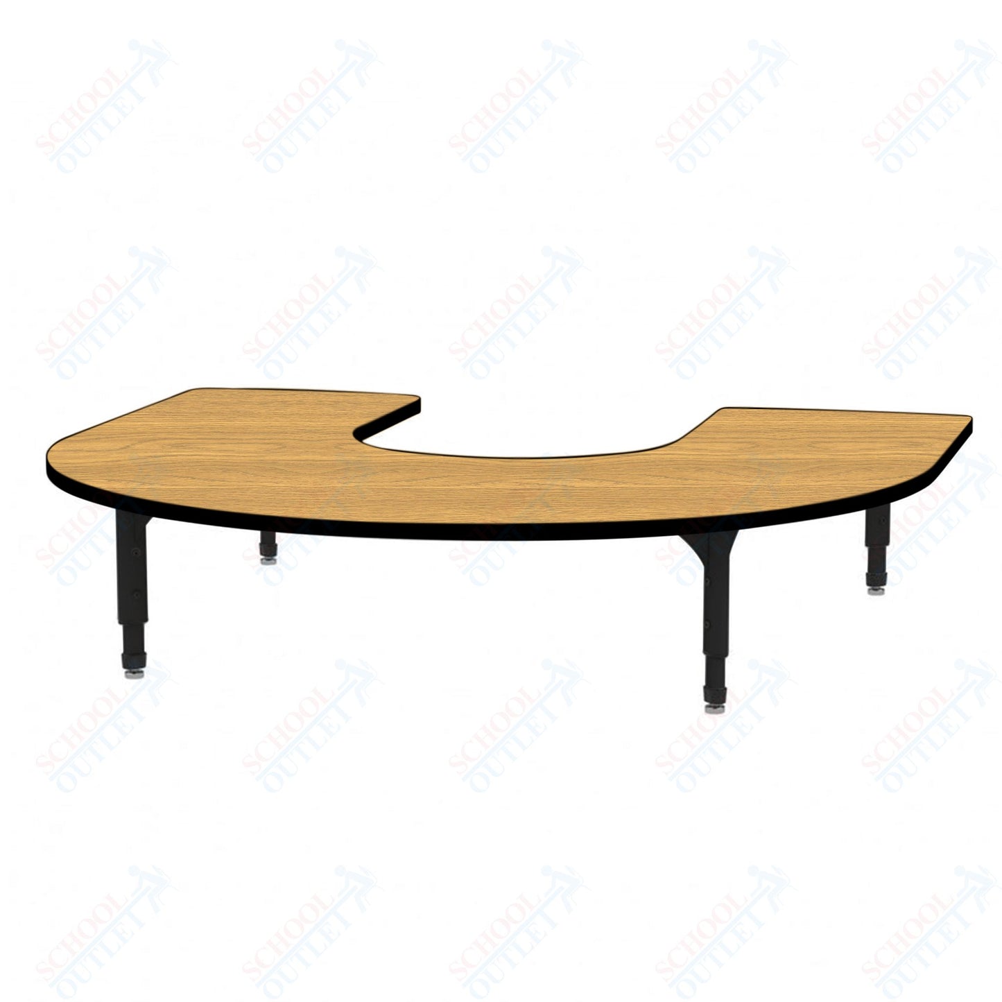 Marco Horseshoe Floor Table 60" x 66" Adjustable Height 12"-15" (38-2270-MC)