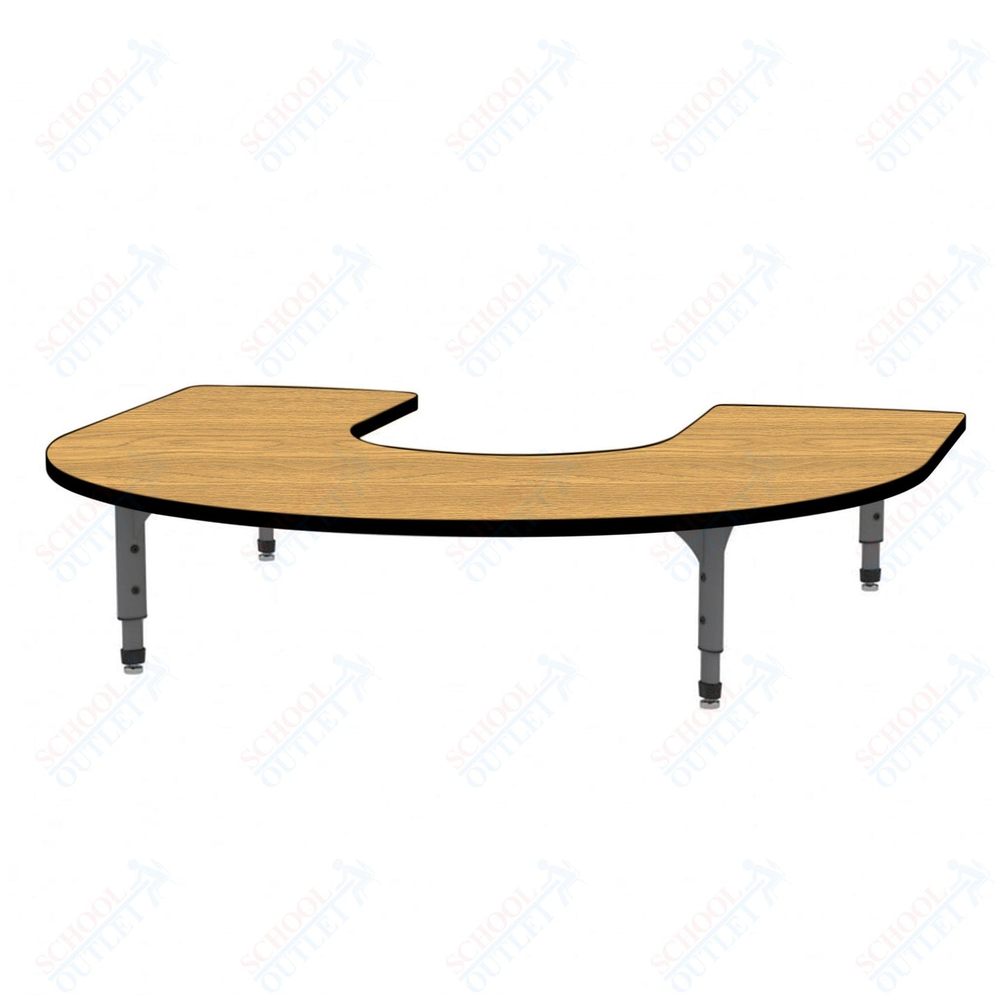 Marco Horseshoe Floor Table 60" x 66" Adjustable Height 12"-15" (38-2270-MC)