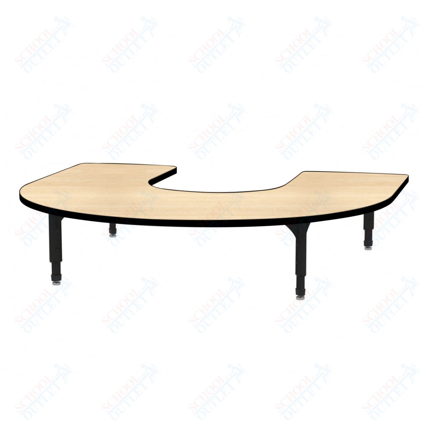 Marco Horseshoe Floor Table 60" x 66" Adjustable Height 12"-15" (38-2270-MC)