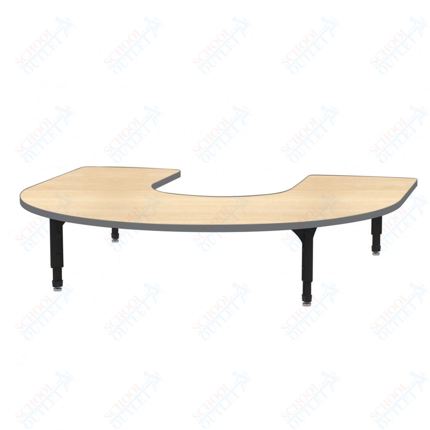 Marco Horseshoe Floor Table 60" x 66" Adjustable Height 12"-15" (38-2270-MC)