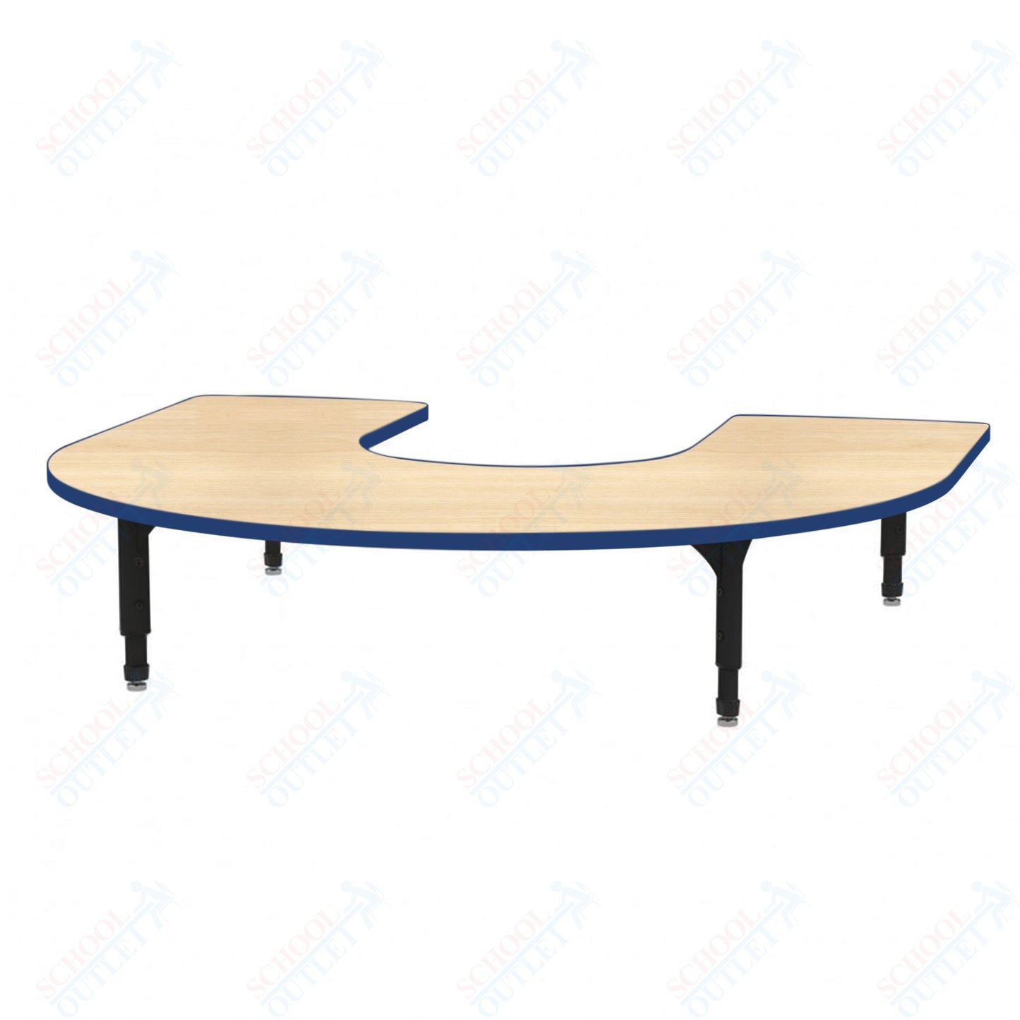 Marco Horseshoe Floor Table 60" x 66" Adjustable Height 12"-15" (38-2270-MC)