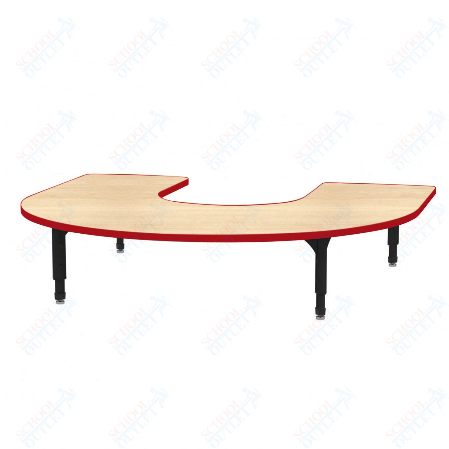 Marco Horseshoe Floor Table 60" x 66" Adjustable Height 12"-15" (38-2270-MC)