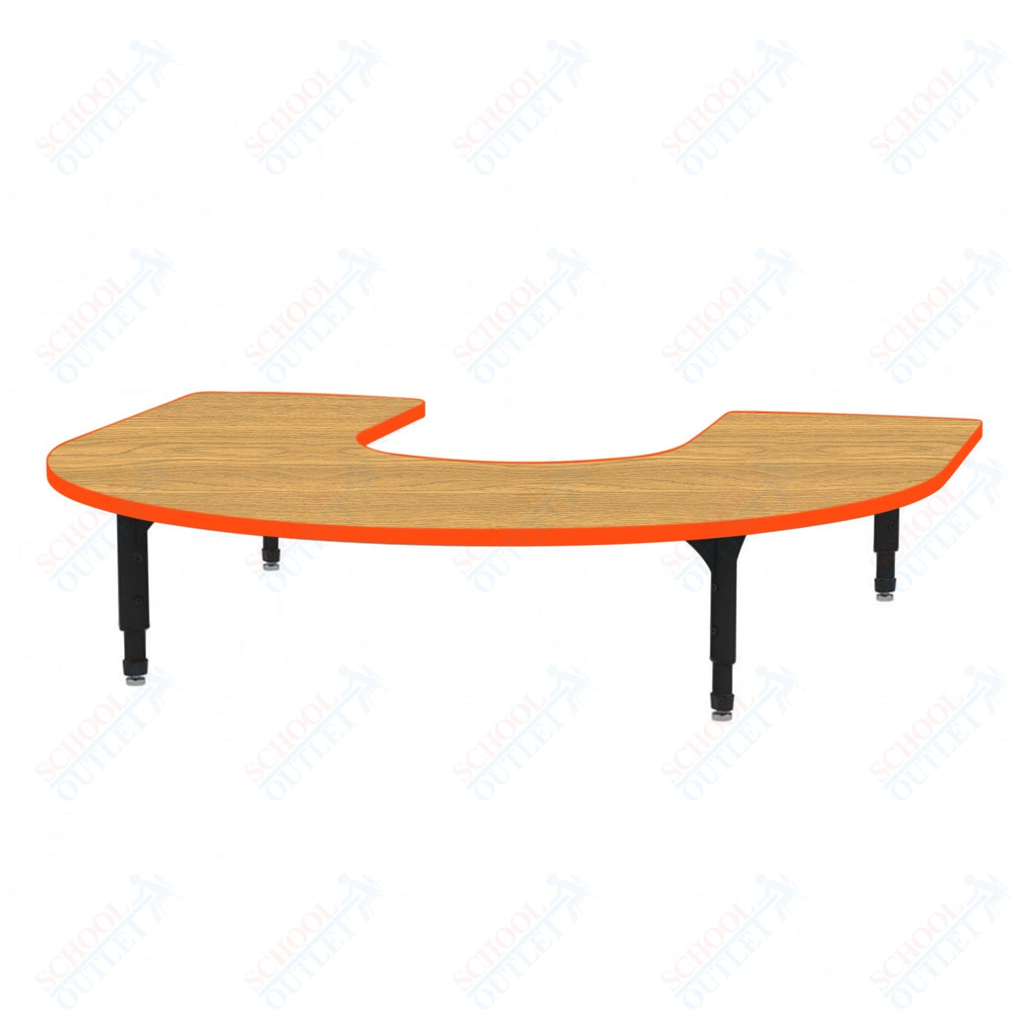 Marco Horseshoe Floor Table 60" x 66" Adjustable Height 12"-15" (38-2270-MC)