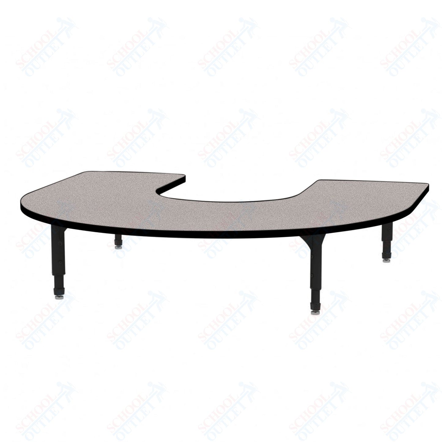 Marco Horseshoe Floor Table 60" x 66" Adjustable Height 12"-15" (38-2270-MC)