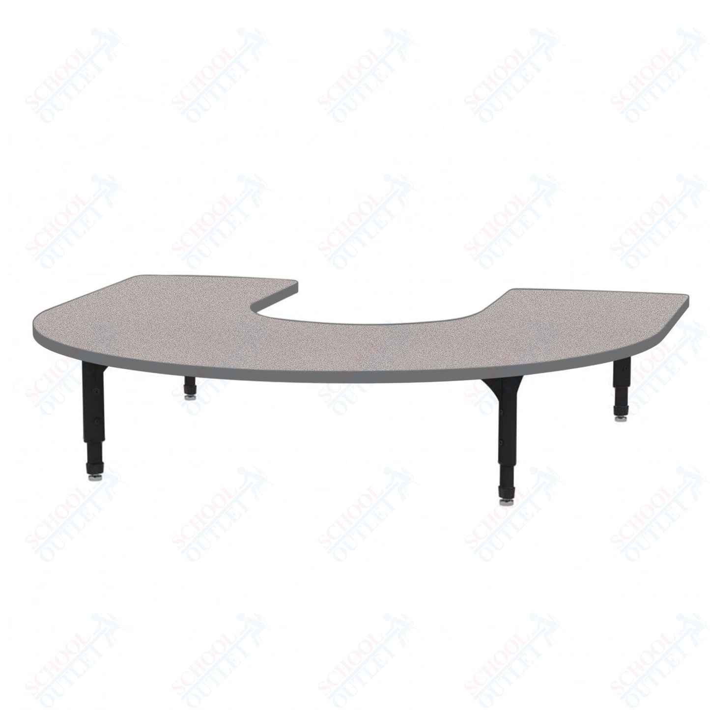 Marco Horseshoe Floor Table 60" x 66" Adjustable Height 12"-15" (38-2270-MC)