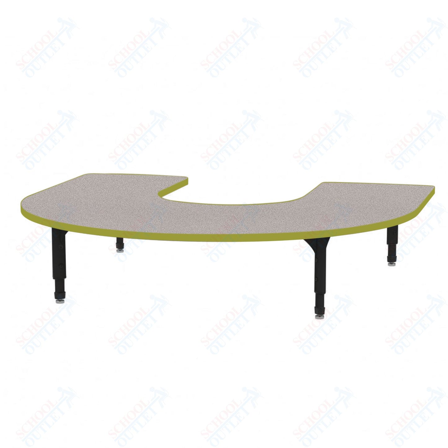 Marco Horseshoe Floor Table 60" x 66" Adjustable Height 12"-15" (38-2270-MC)