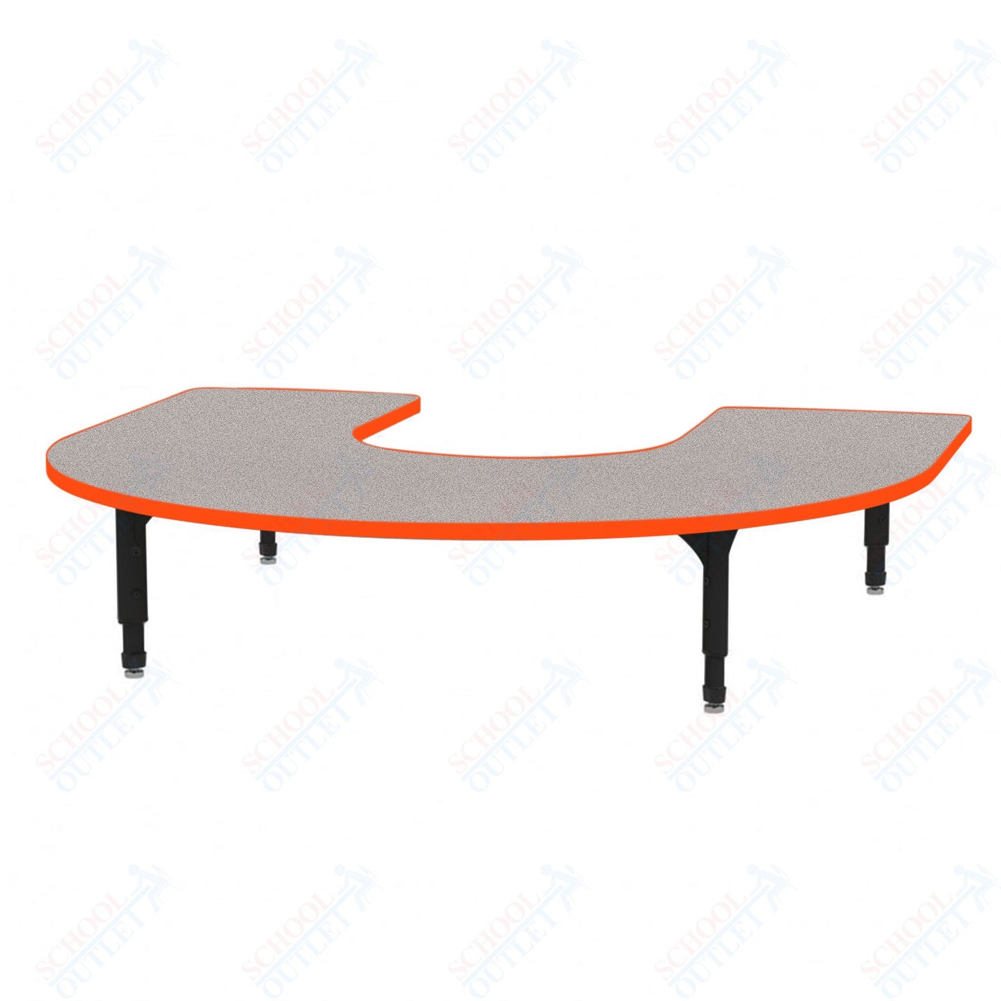 Marco Horseshoe Floor Table 60" x 66" Adjustable Height 12"-15" (38-2270-MC)