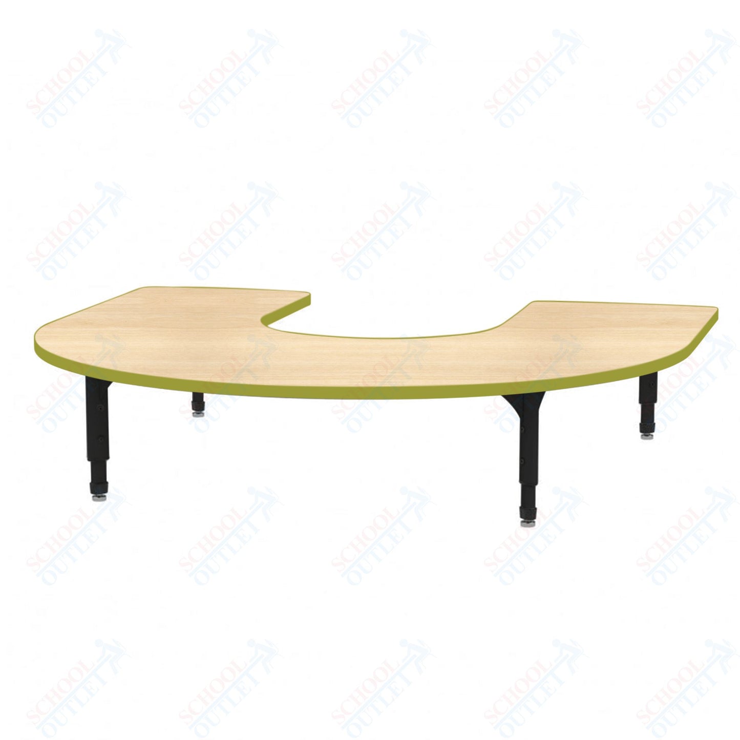 Marco Horseshoe Floor Table 60" x 66" Adjustable Height 12"-15" (38-2270-MC)