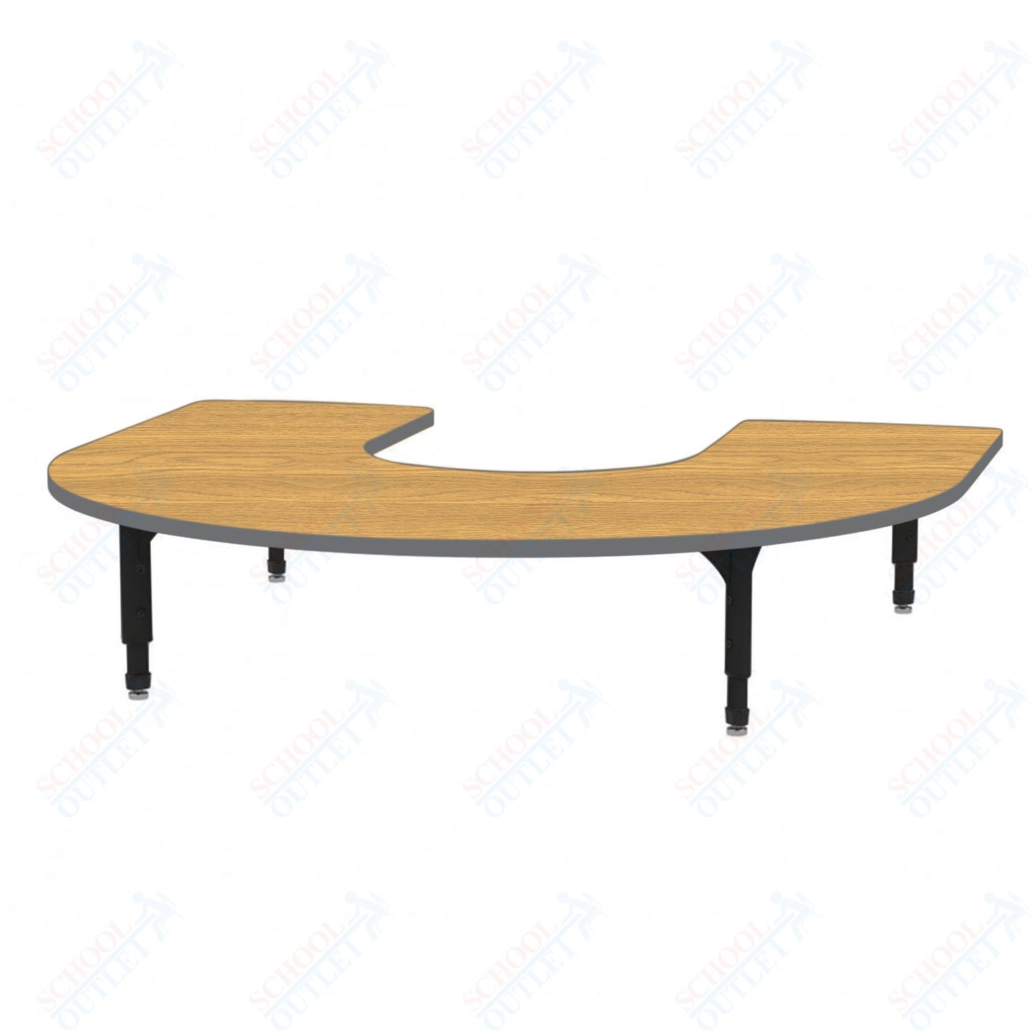 Marco Horseshoe Floor Table 60" x 66" Adjustable Height 12"-15" (38-2270-MC)