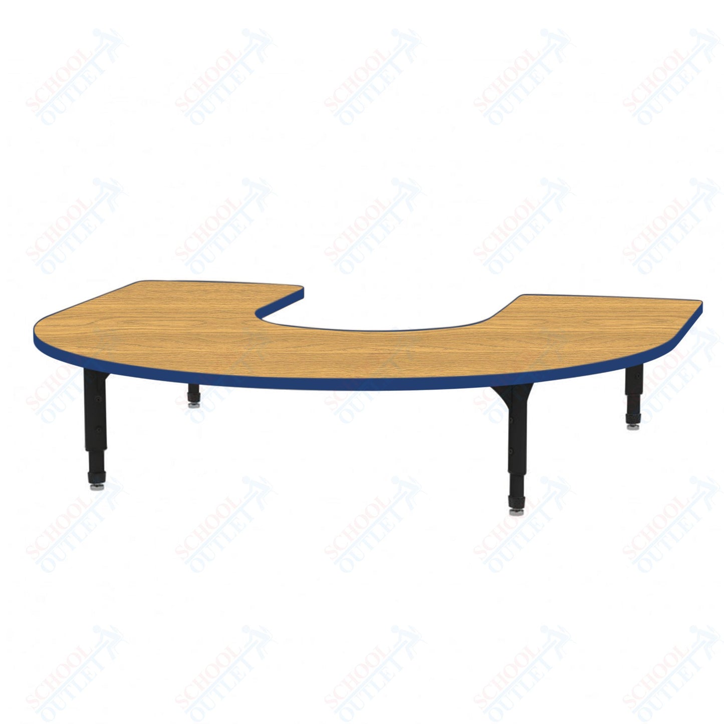 Marco Horseshoe Floor Table 60" x 66" Adjustable Height 12"-15" (38-2270-MC)