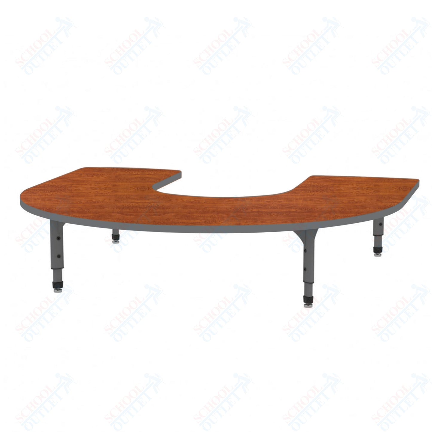 Marco Horseshoe Floor Table 60" x 66" Adjustable Height 12"-15" (38-2270-MC)