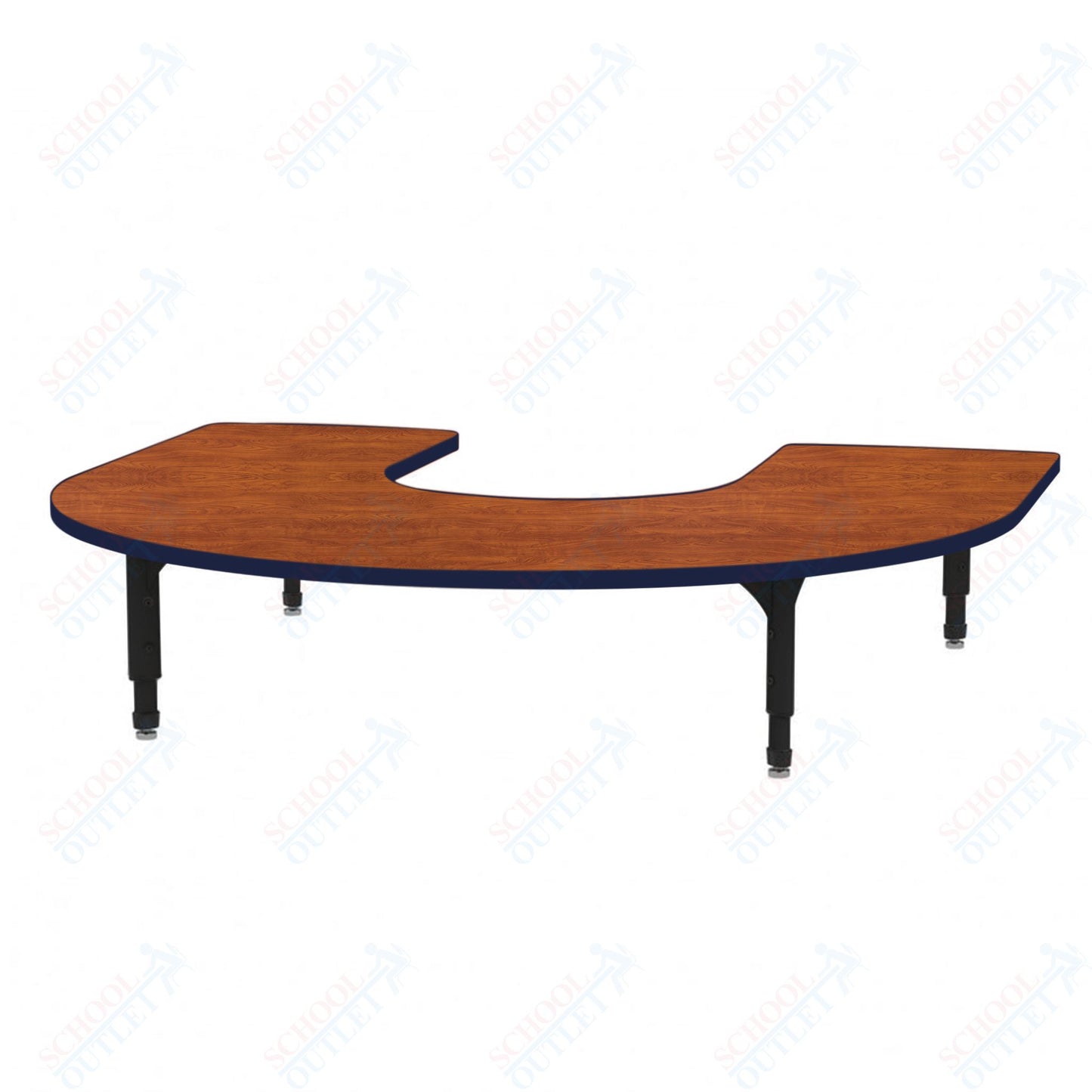 Marco Horseshoe Floor Table 60" x 66" Adjustable Height 12"-15" (38-2270-MC)