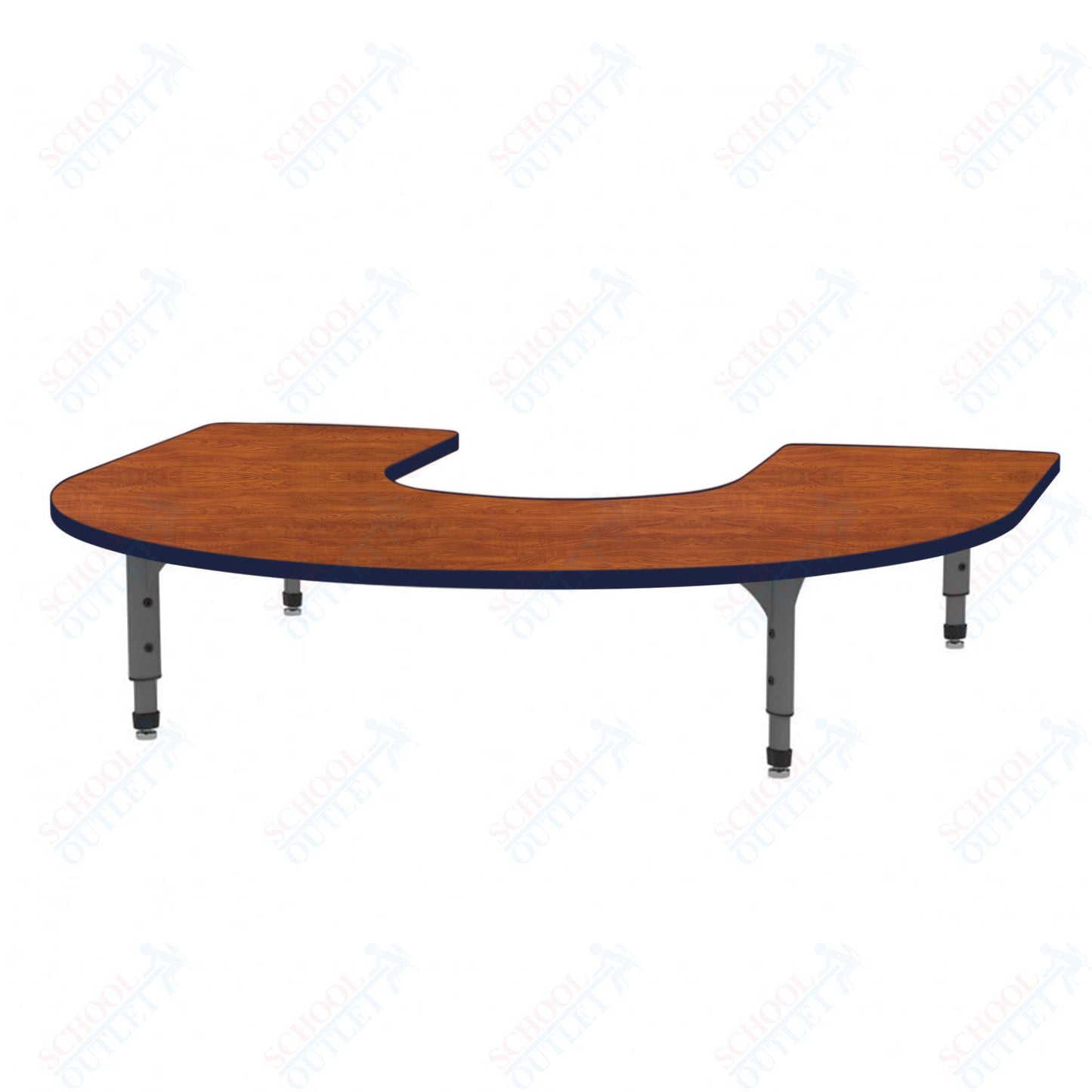 Marco Horseshoe Floor Table 60" x 66" Adjustable Height 12"-15" (38-2270-MC)