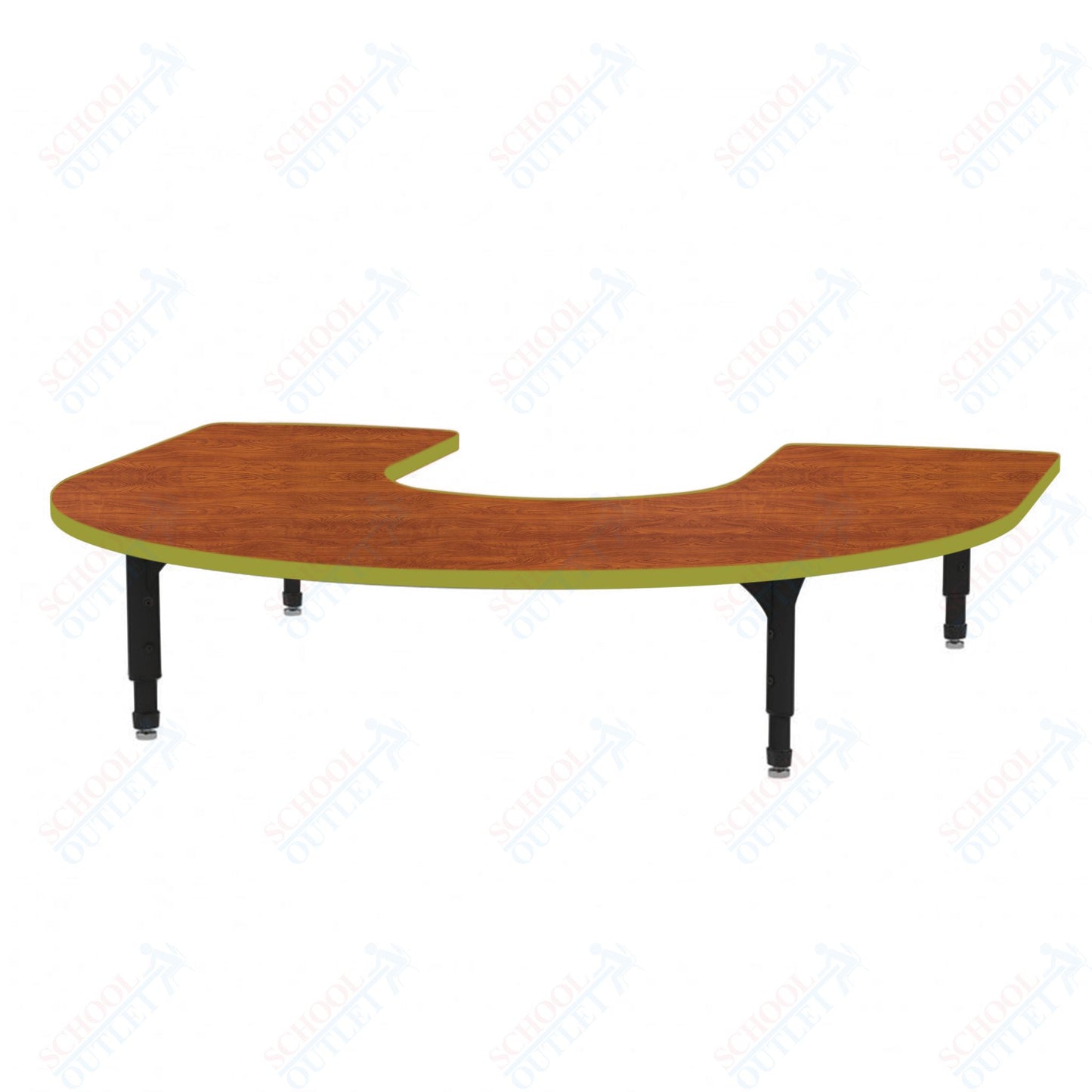 Marco Horseshoe Floor Table 60" x 66" Adjustable Height 12"-15" (38-2270-MC)
