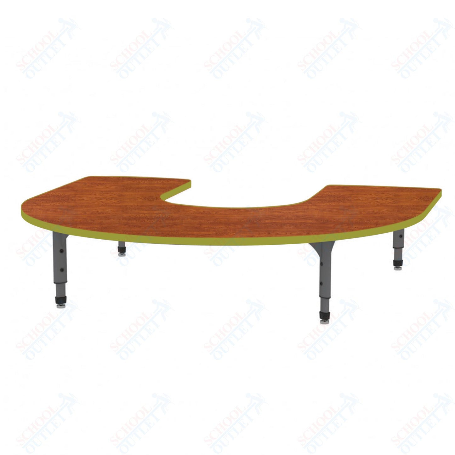 Marco Horseshoe Floor Table 60" x 66" Adjustable Height 12"-15" (38-2270-MC)