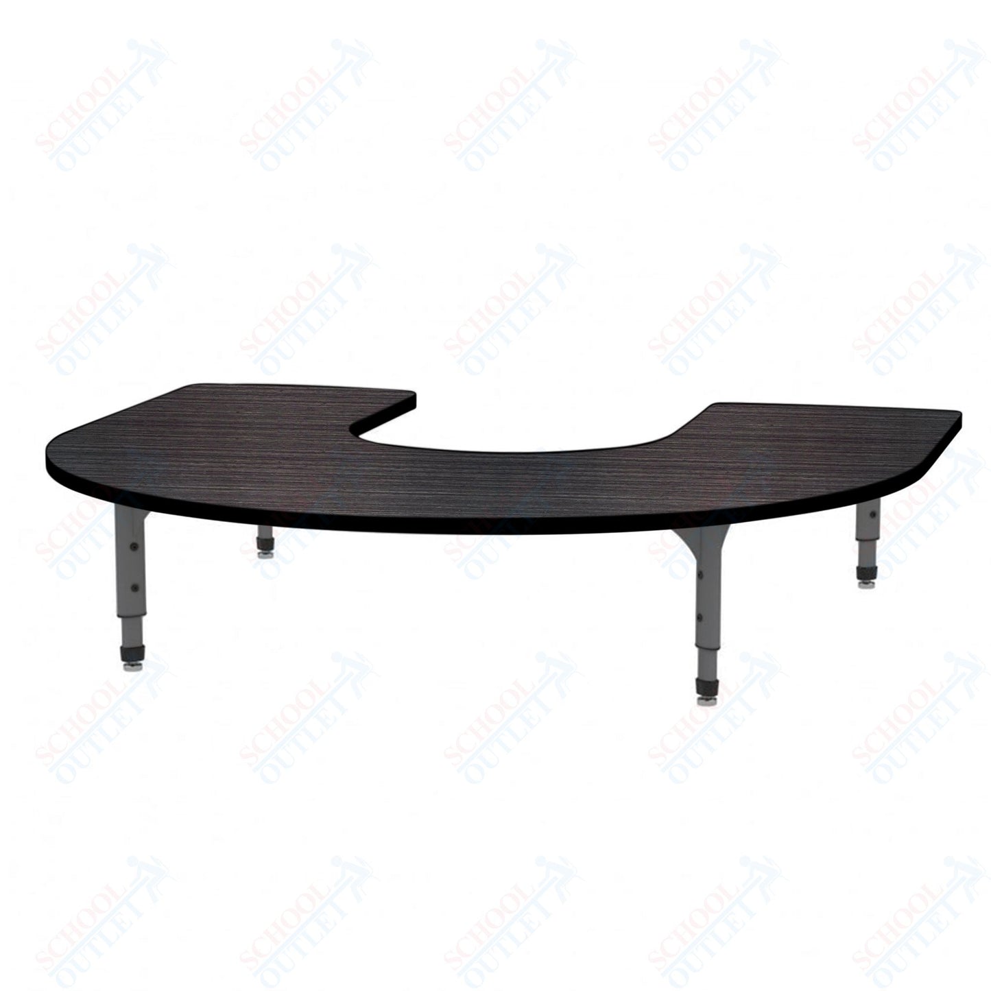 Marco Horseshoe Floor Table 60" x 66" Adjustable Height 12"-15" (38-2270-MC)