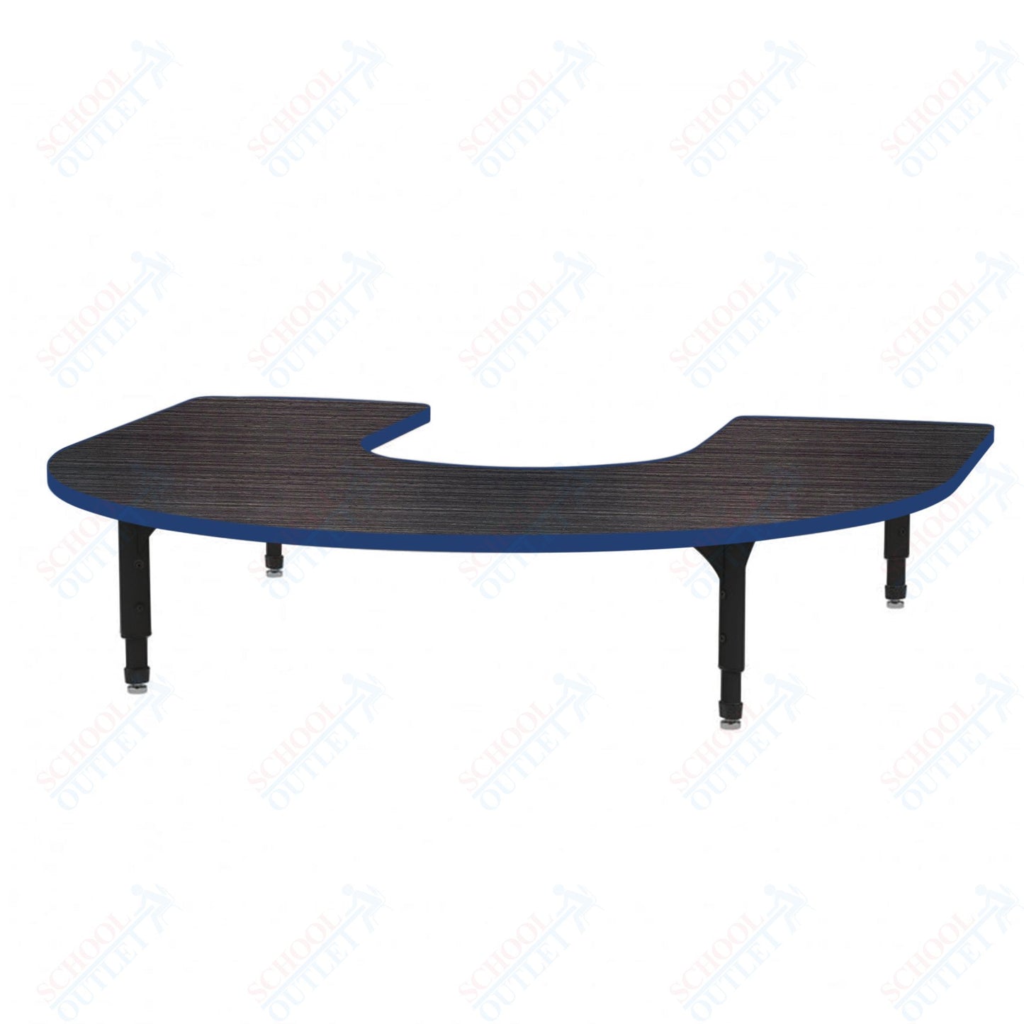 Marco Horseshoe Floor Table 60" x 66" Adjustable Height 12"-15" (38-2270-MC)
