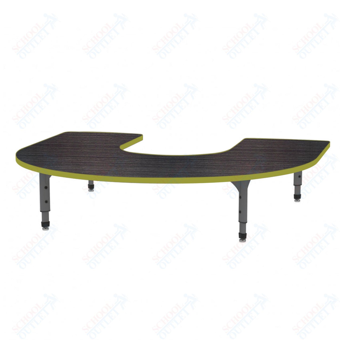Marco Horseshoe Floor Table 60" x 66" Adjustable Height 12"-15" (38-2270-MC)