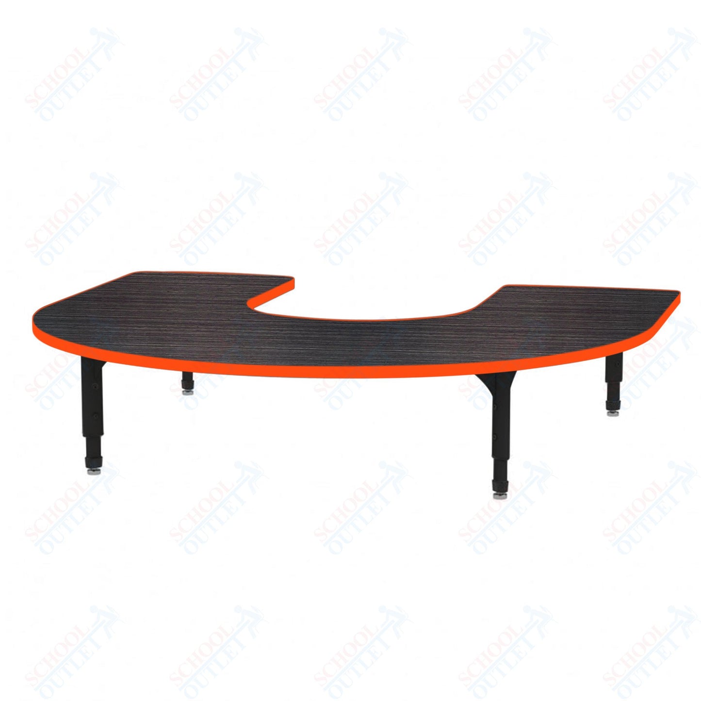 Marco Horseshoe Floor Table 60" x 66" Adjustable Height 12"-15" (38-2270-MC)