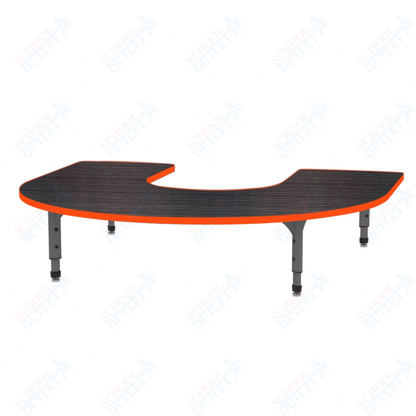Marco Horseshoe Floor Table 60" x 66" Adjustable Height 12"-15" (38-2270-MC)