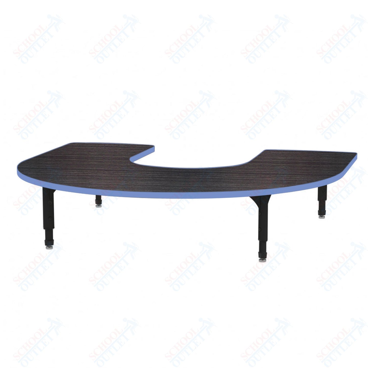 Marco Horseshoe Floor Table 60" x 66" Adjustable Height 12"-15" (38-2270-MC)