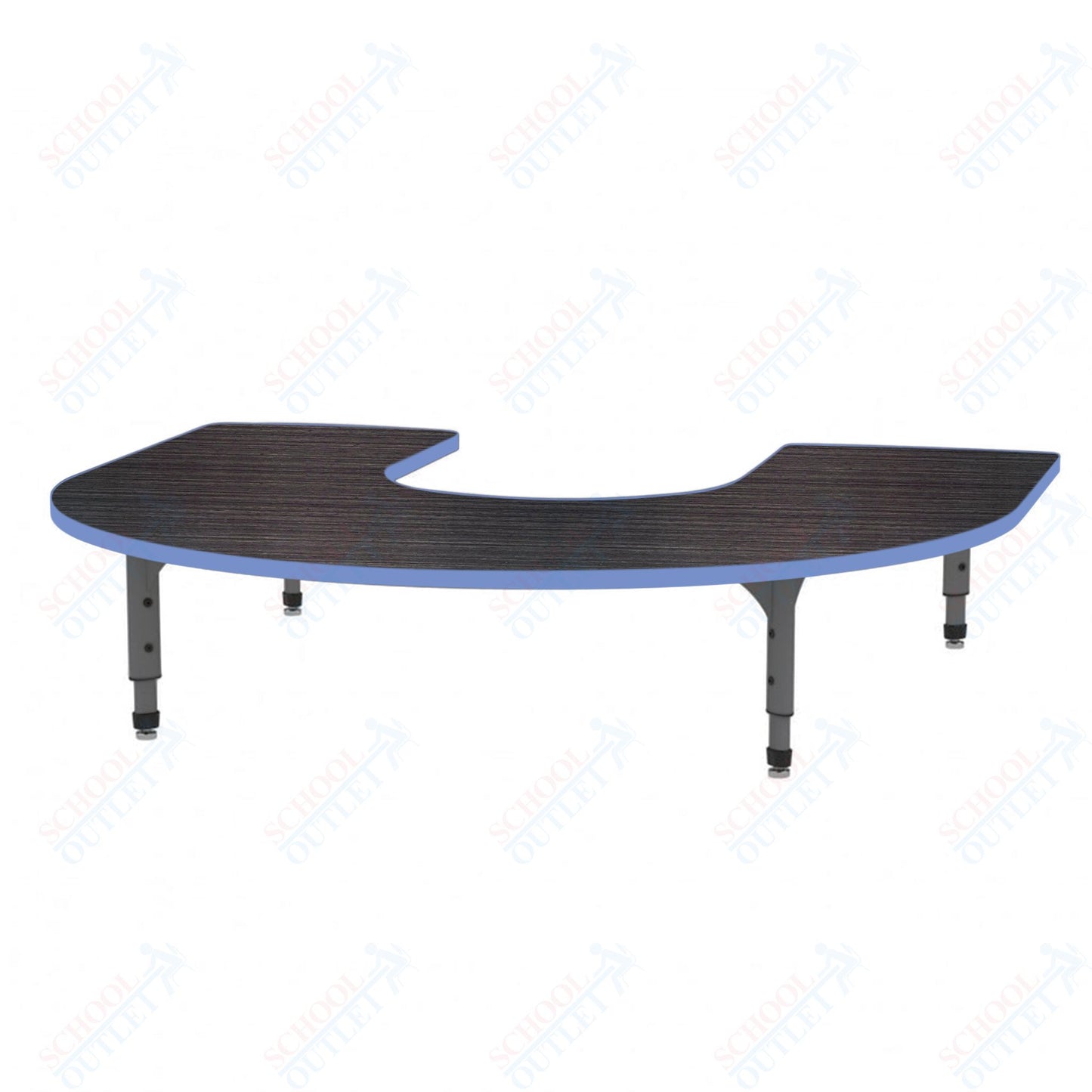 Marco Horseshoe Floor Table 60" x 66" Adjustable Height 12"-15" (38-2270-MC)