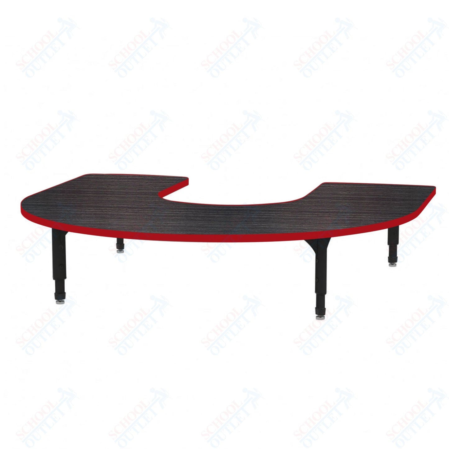 Marco Horseshoe Floor Table 60" x 66" Adjustable Height 12"-15" (38-2270-MC)