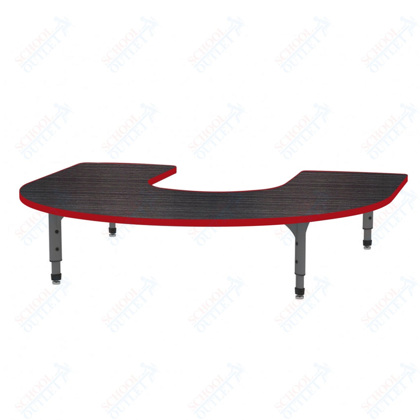 Marco Horseshoe Floor Table 60" x 66" Adjustable Height 12"-15" (38-2270-MC)