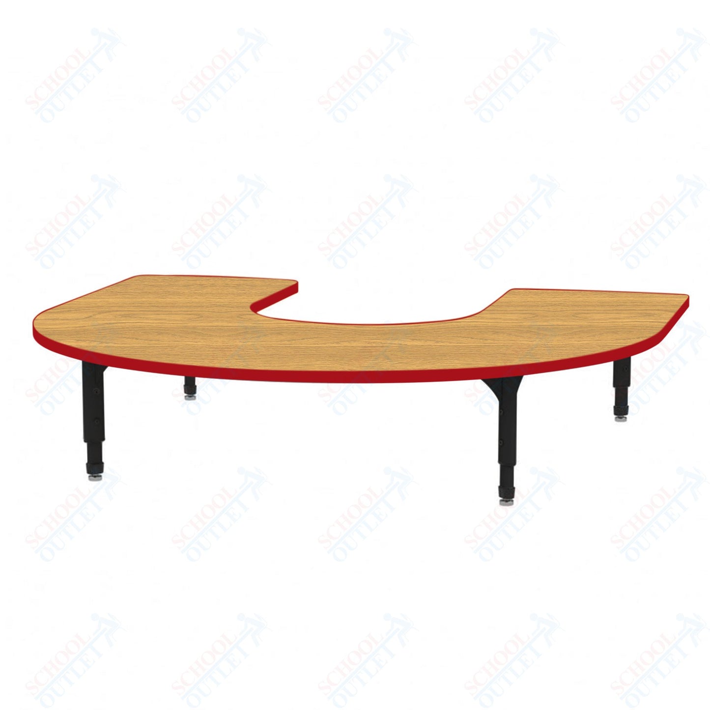 Marco Horseshoe Floor Table 60" x 66" Adjustable Height 12"-15" (38-2270-MC)