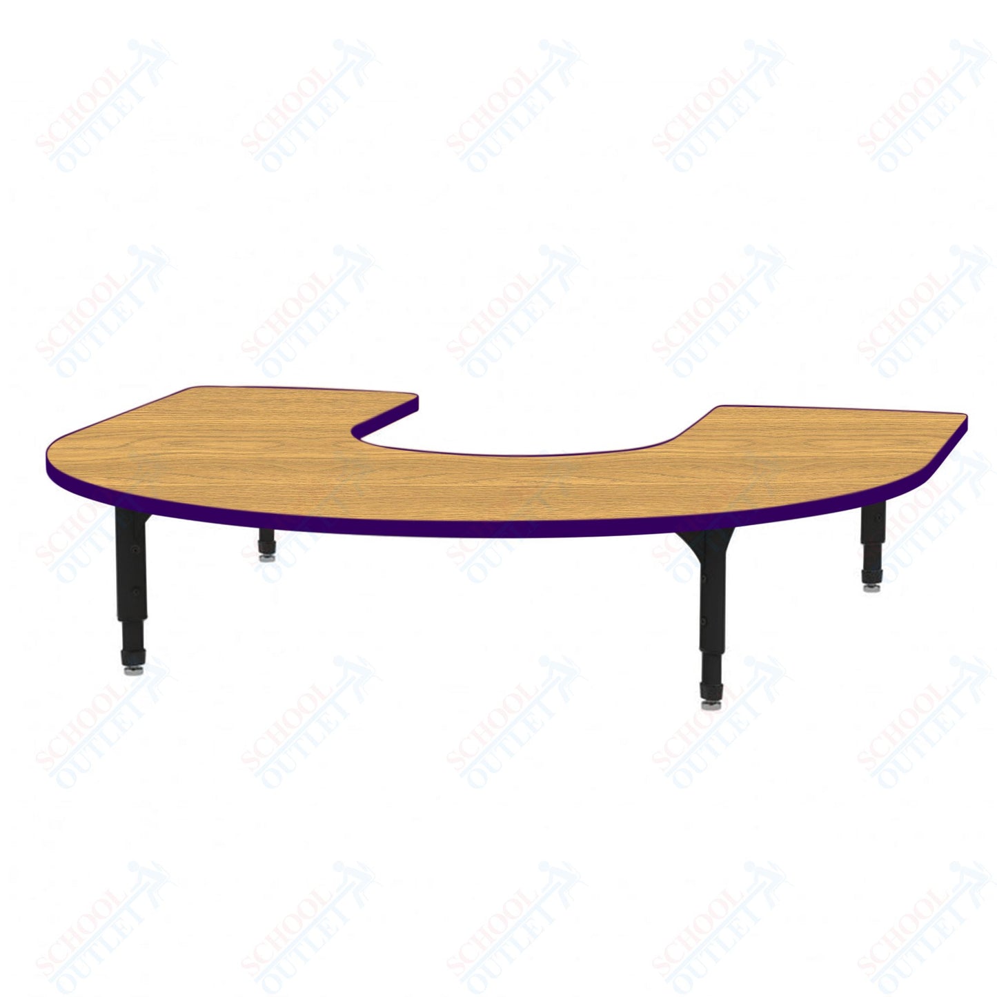 Marco Horseshoe Floor Table 60" x 66" Adjustable Height 12"-15" (38-2270-MC)