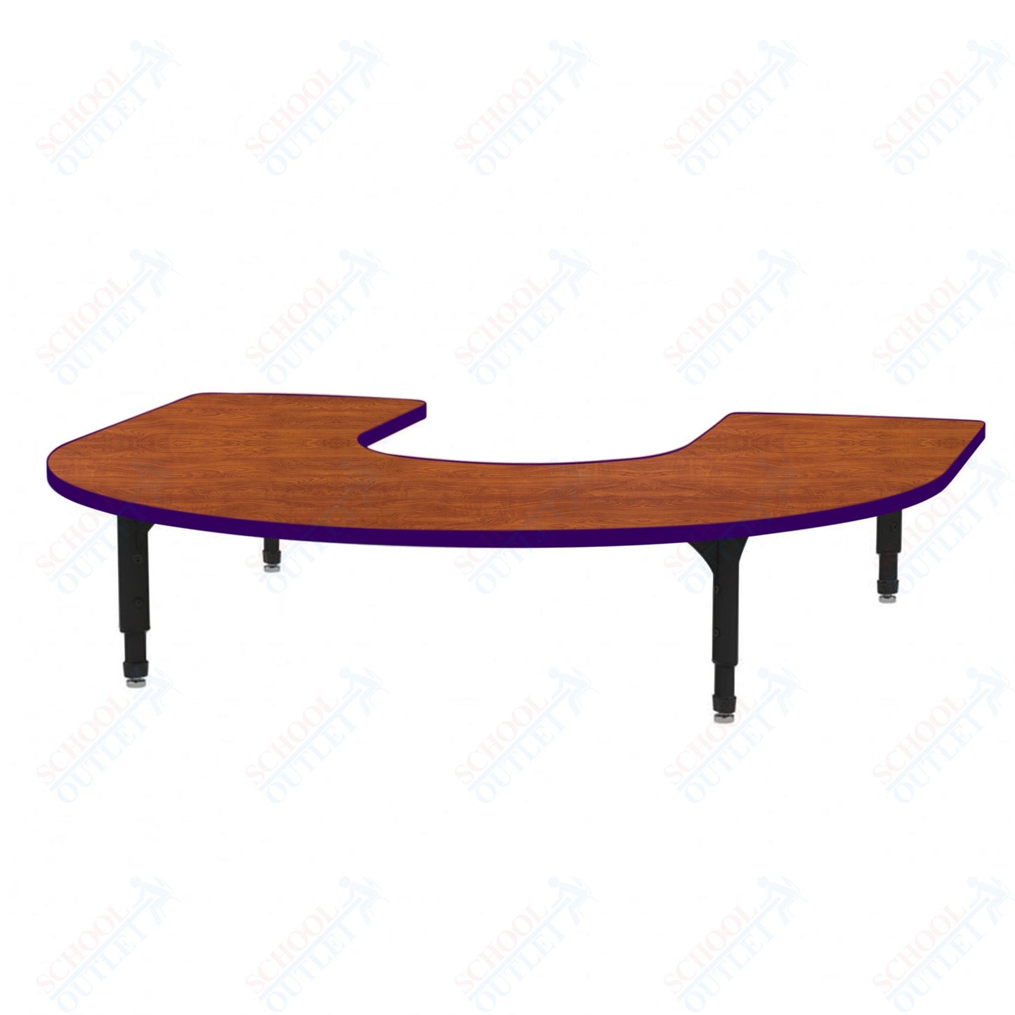 Marco Horseshoe Floor Table 60" x 66" Adjustable Height 12"-15" (38-2270-MC)