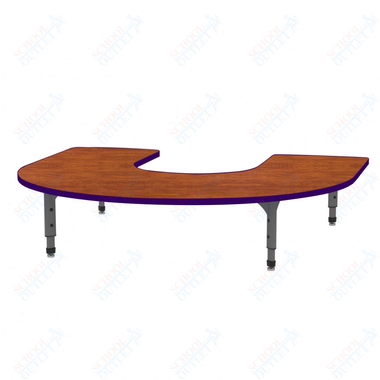 Marco Horseshoe Floor Table 60" x 66" Adjustable Height 12"-15" (38-2270-MC)
