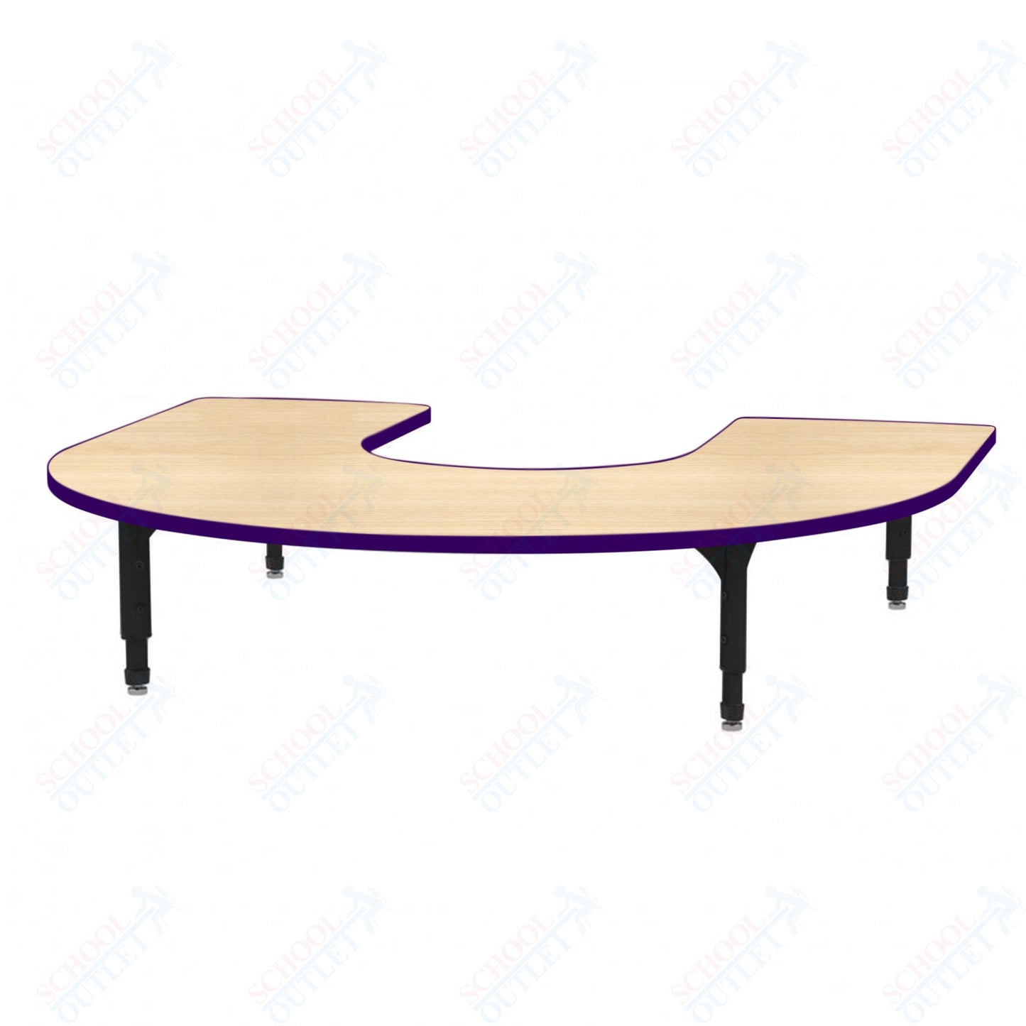 Marco Horseshoe Floor Table 60" x 66" Adjustable Height 12"-15" (38-2270-MC)