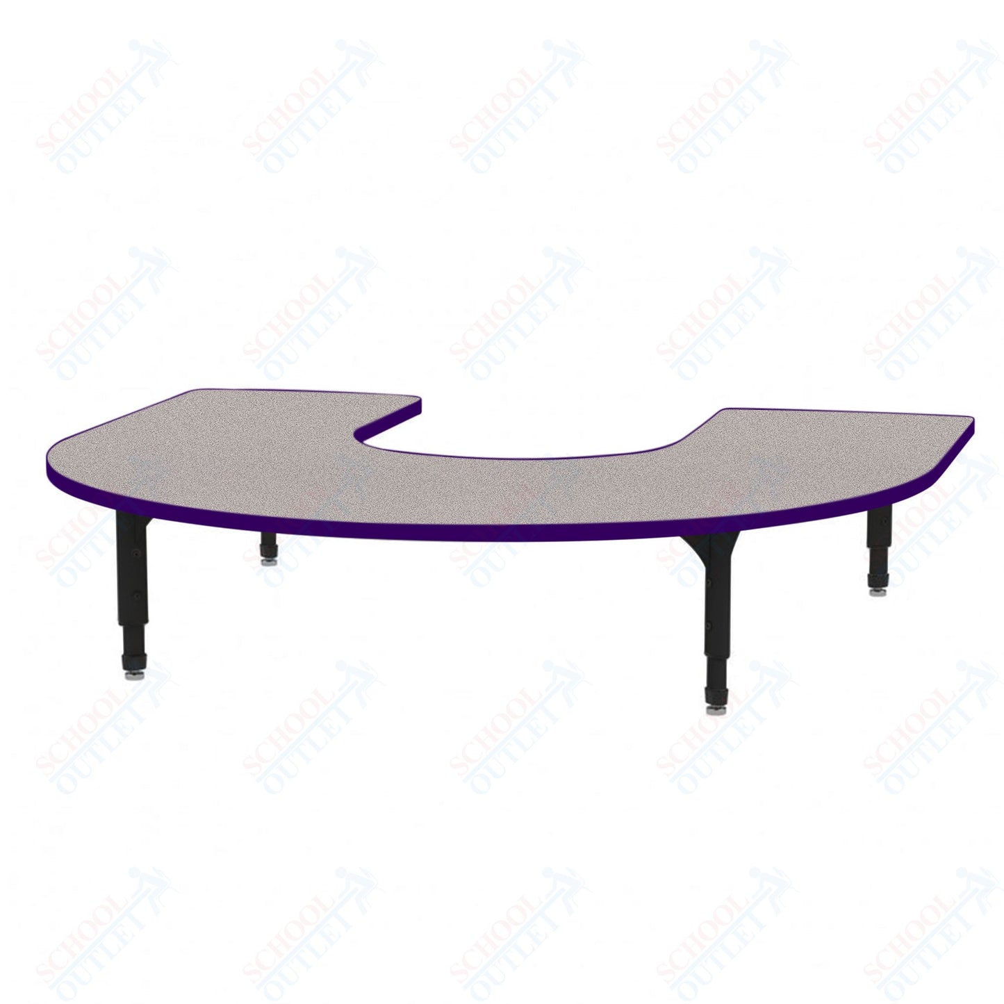 Marco Horseshoe Floor Table 60" x 66" Adjustable Height 12"-15" (38-2270-MC)