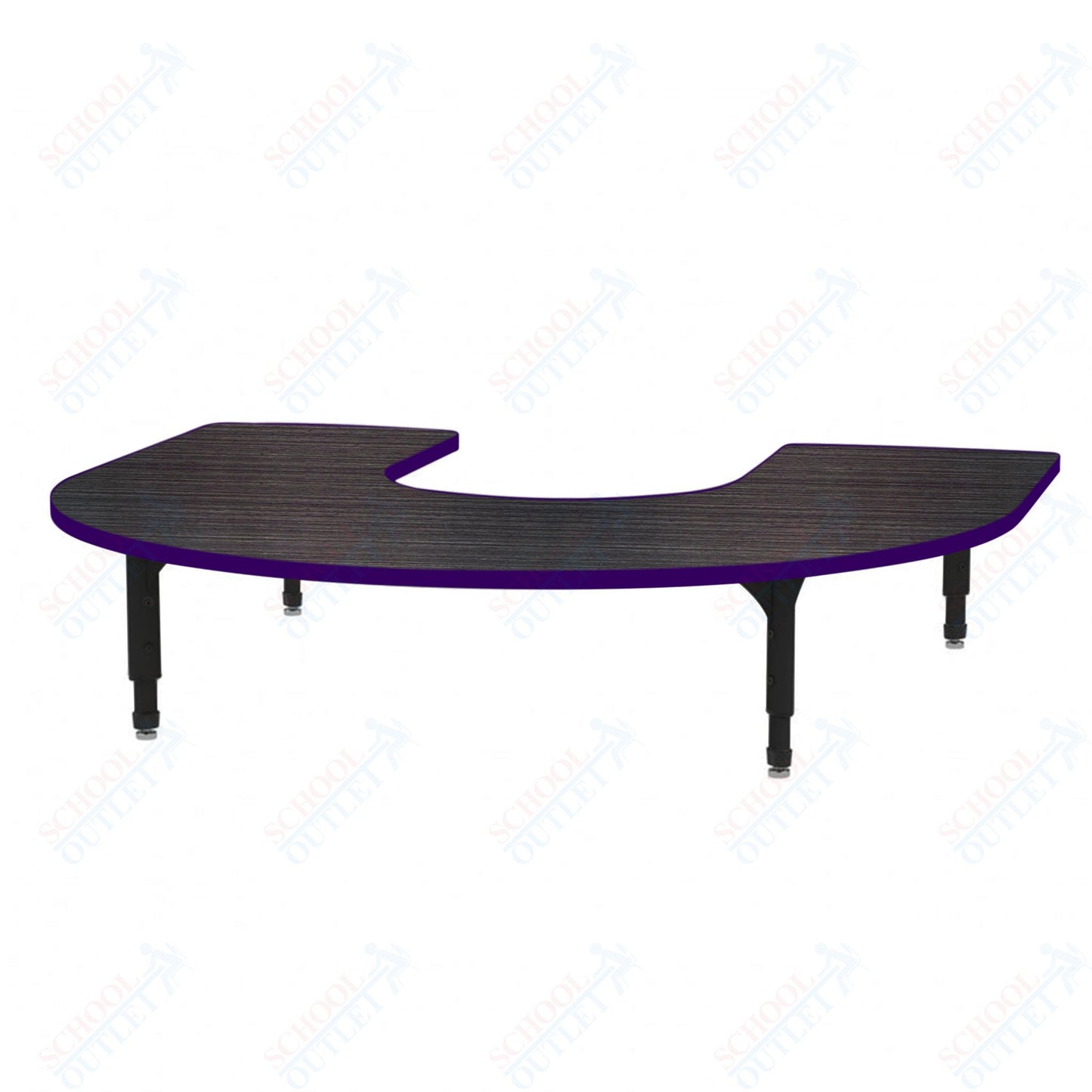 Marco Horseshoe Floor Table 60" x 66" Adjustable Height 12"-15" (38-2270-MC)