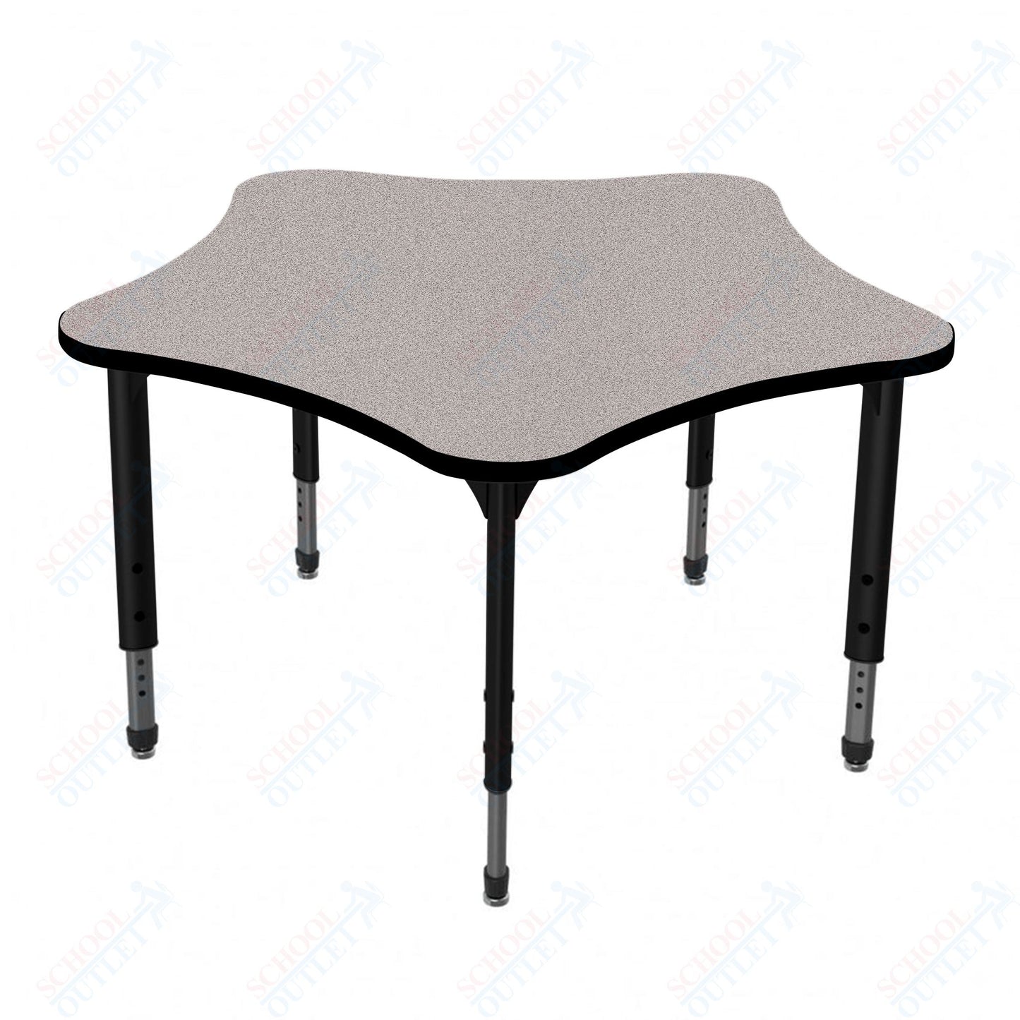 Marco Apex Series 48" 5-Star School Activity Table Adjustable Height 21"-30" (38-2280-MA)