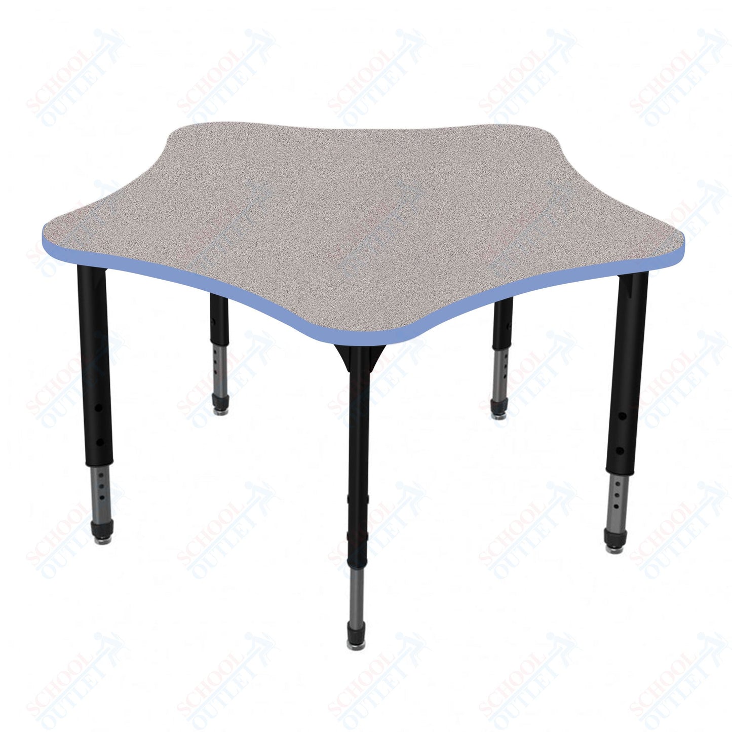Marco Apex Series 48" 5-Star School Activity Table Adjustable Height 21"-30" (38-2280-MA)